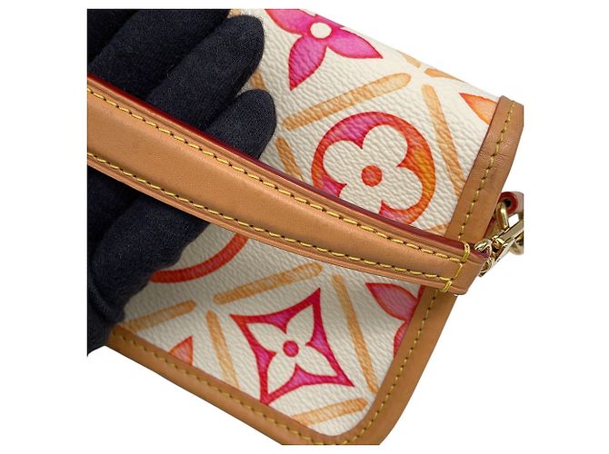 Borsa a mano Louis Vuitton Monogram Tile By the Pool Nano Diane Bianco Monogramma - vista 14