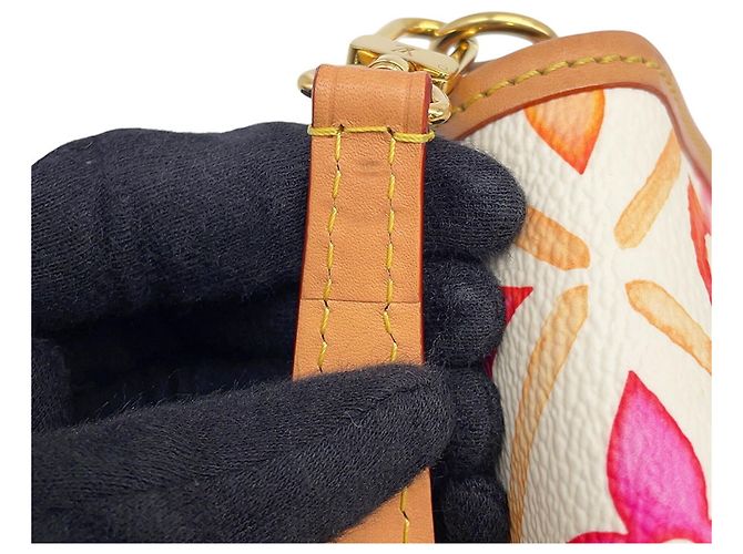 Borsa a mano Louis Vuitton Monogram Tile By the Pool Nano Diane Bianco Monogramma - vista 15
