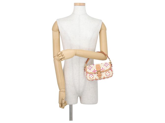 Borsa a mano Louis Vuitton Monogram Tile By the Pool Nano Diane Bianco Monogramma - vista 4
