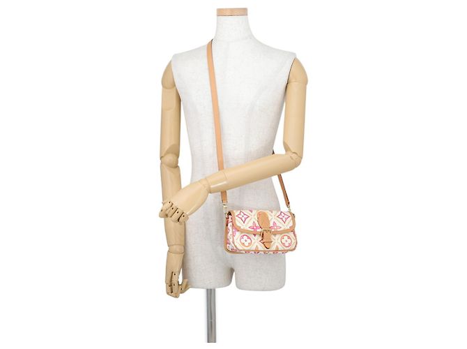 Borsa a mano Louis Vuitton Monogram Tile By the Pool Nano Diane Bianco Monogramma - vista 5