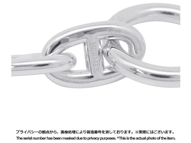 Hermès Bracciale con Charms Hermes Chaine d'Ancre MM Silver Argento - vista 9