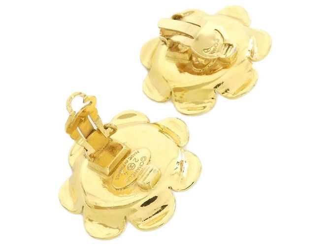Orecchini a clip Chanel Gold and White Bianco D'oro - vista 3