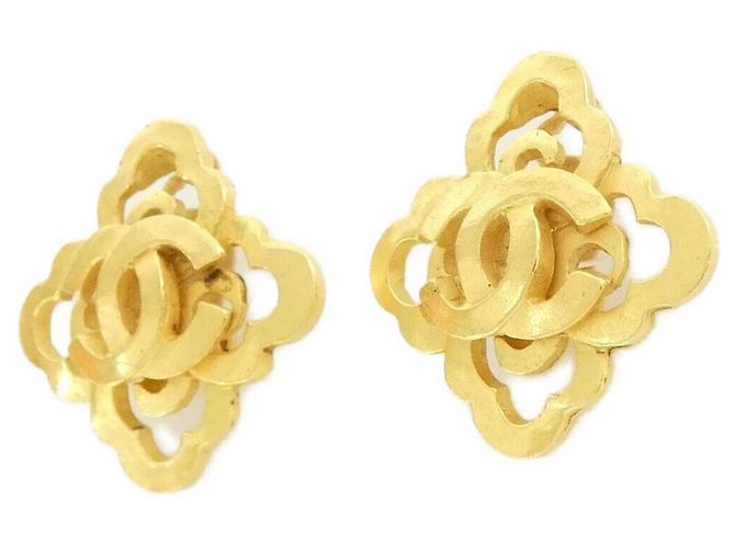 Orecchini a clip Chanel Gold D'oro - vista 2