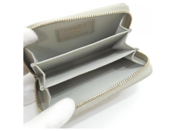 Monedero Chanel 19 en piel de cordero gris Castaño - vista 7
