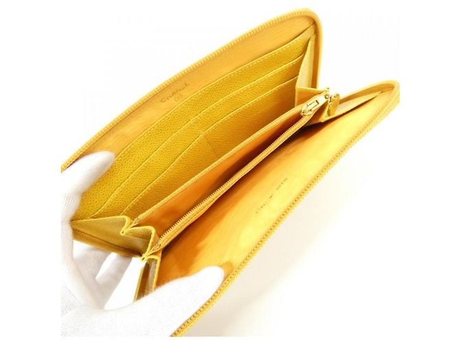 Cartera larga Chanel Timeless CC Line Amarillo - vista 5