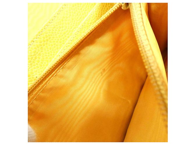 Cartera larga Chanel Timeless CC Line Amarillo - vista 7