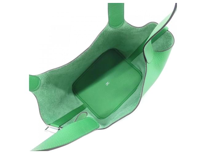 Hermès Borsa Hermes Picotin Lock GM Verde - vista 5