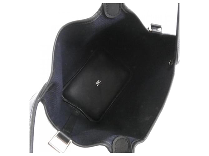 Hermès Borsa Hermes Picotin Lock Pocket PM Nero Blu - vista 8