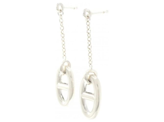 Hermès Pendientes de botón Hermes Farandole Plata - vista 2