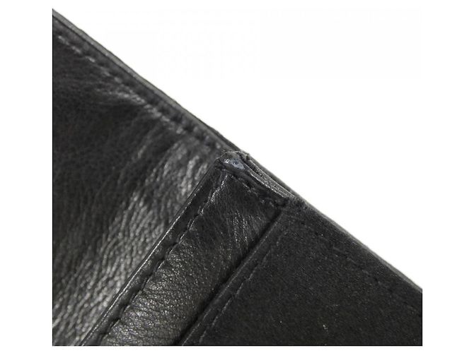 Monedero Chanel de satén negro - vista 6