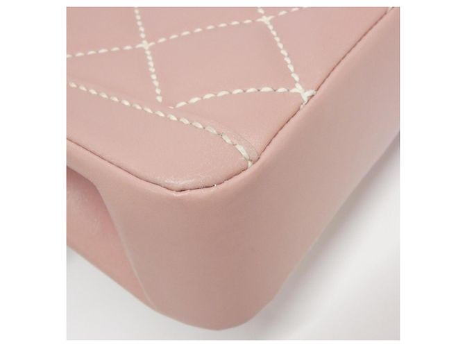 Borsa Chanel Wild Stitch 27570 in Rosa - vista 4