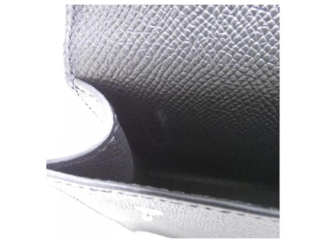 Hermès Portamonete Hermes in pelle Epsom nera Nero - vista 6