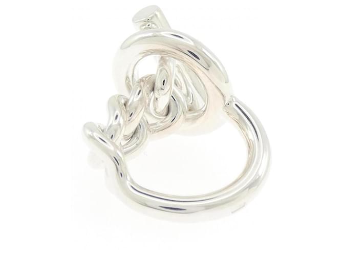 Ring Anello Hermès Croisette Argento - vista 3
