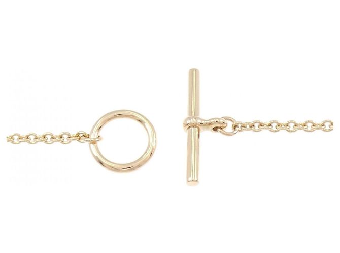 Hermès Bracciale Charm Hermes Pink Gold D'oro - vista 3