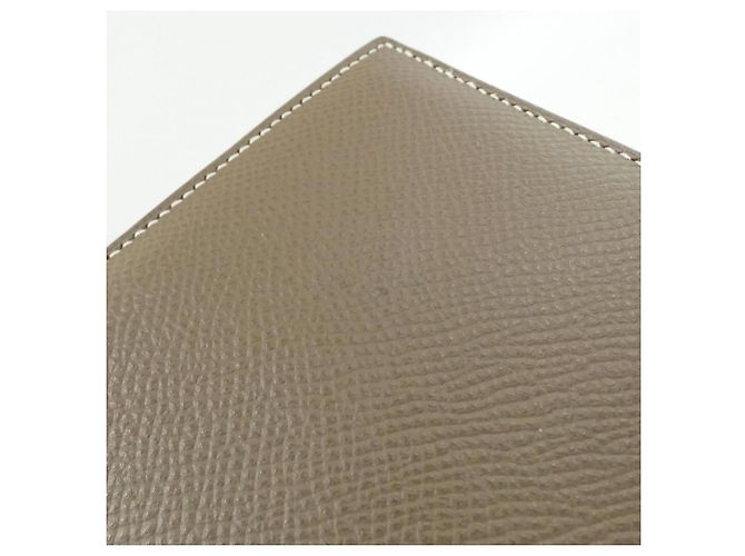 Hermès Hermes Bearn Soufflé Langbeutel Taupe - Ansicht 3