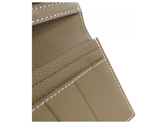 Hermès Hermes Bearn Soufflé Langbeutel Taupe - Ansicht 6