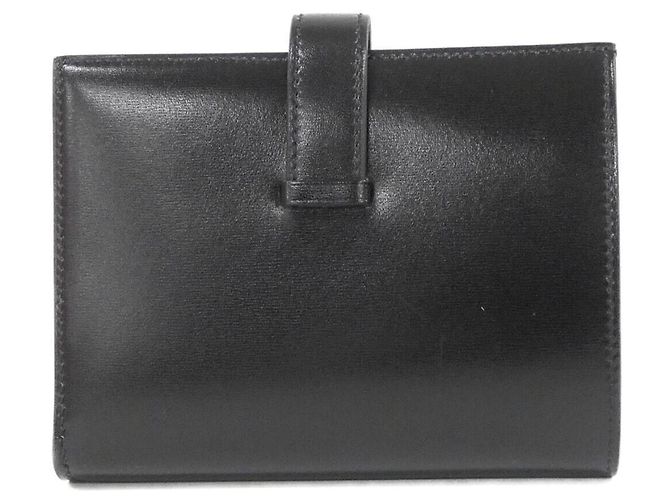 Hermès Hermes Bearn Compact Monochrome Wallet Black - view 2