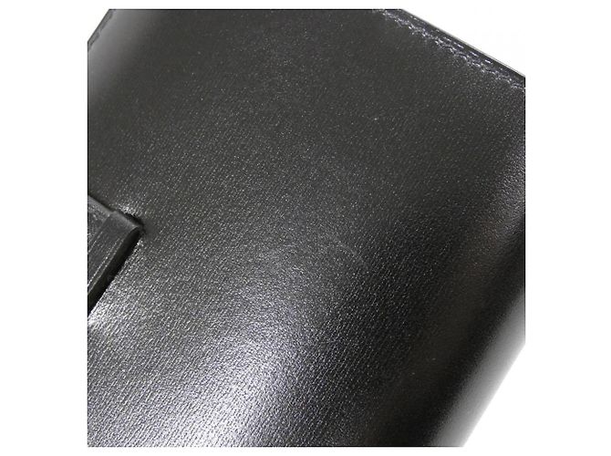 Hermès Hermes Bearn Compact Monochrome Wallet Black - view 3