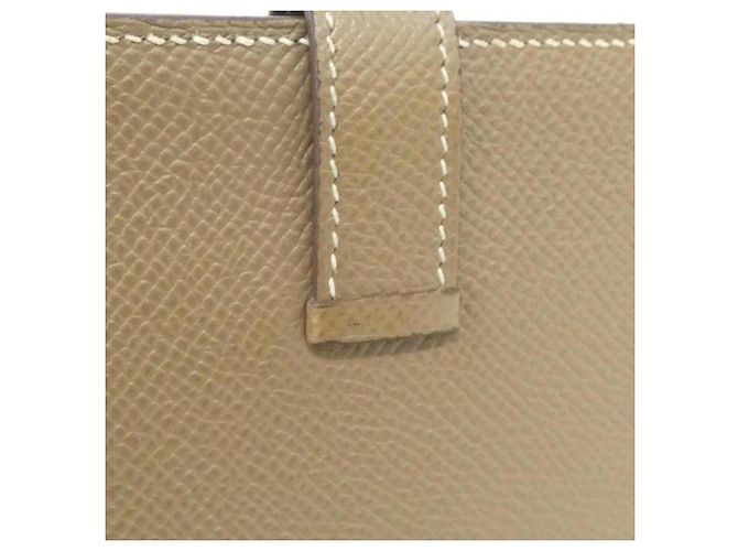 Hermès Cartera Hermes Bearn Soufflé Gris pardo - vista 4