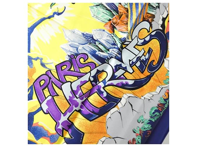Hermès Carré Hermes AUBE LIBRE COMME L'ANGE Sciarpa Muffler Arancione - vista 2