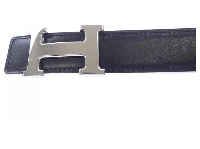 Hermès Hermes H 32mm Wendelgürtel Braun Schwarz - Ansicht 2
