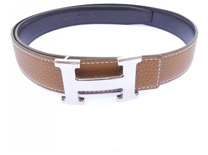 Hermès Hermes H 32mm Wendelgürtel Braun Schwarz - Ansicht 5