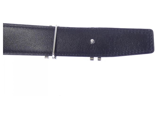 Hermès Hermes H AU CARRE Wendelgürtel Schwarz Marineblau - Ansicht 3