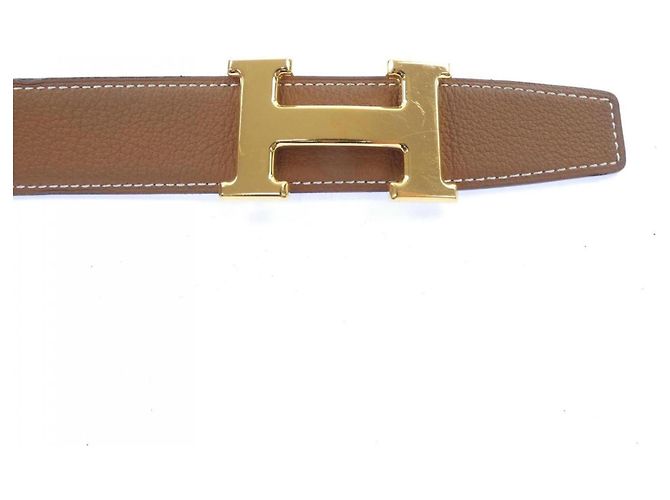 Hermès Hermes H 32mm Wendelgürtel Braun Schwarz - Ansicht 2