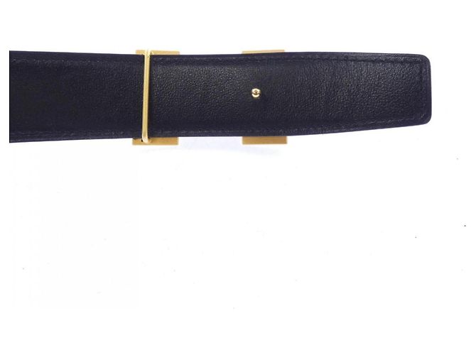 Hermès Hermes H 32mm Wendelgürtel Braun Schwarz - Ansicht 3