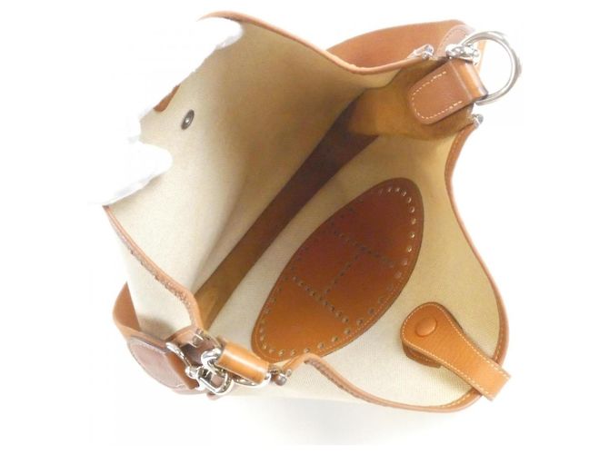 Hermès Borsa a tracolla Hermes Evelyne GM in Cognac - vista 7