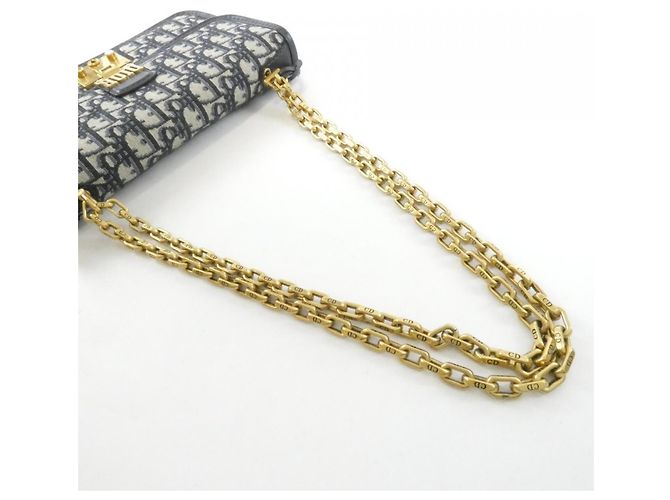 Borsa a tracolla Christian Dior Addict M5818CTZQ Blu - vista 6