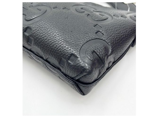 Borsa a tracolla Gucci Jumbo GG Nero - vista 5