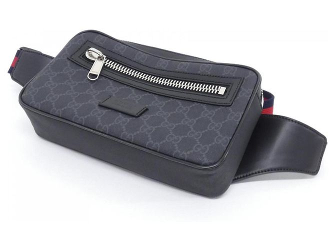 Borsello da vita Gucci 474293 K9RRN Marrone Nero - vista 3