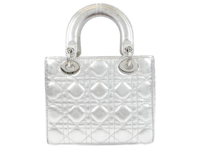 Borsa Christian Dior My Lady Small Argento - vista 2