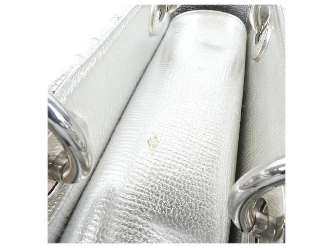 Borsa Christian Dior My Lady Small Argento - vista 4