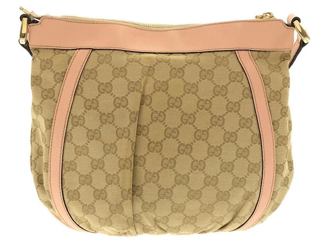 Borsa a tracolla Gucci 203257 FFPAG Marrone Rosa - vista 2