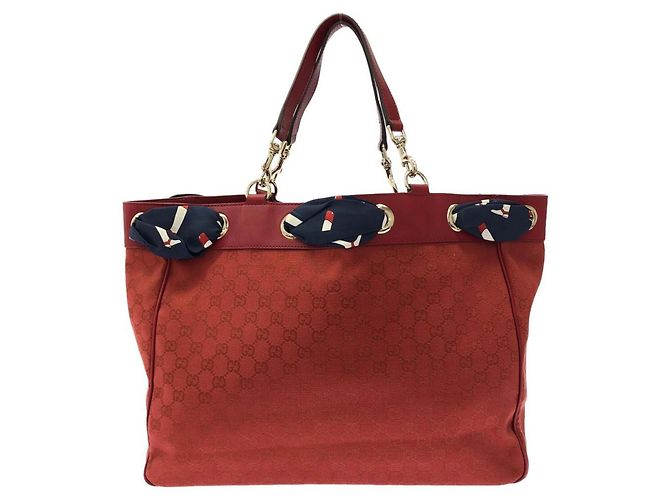 Borsa Gucci 285586 Rossa in tela GG e pelle Rosso - vista 2