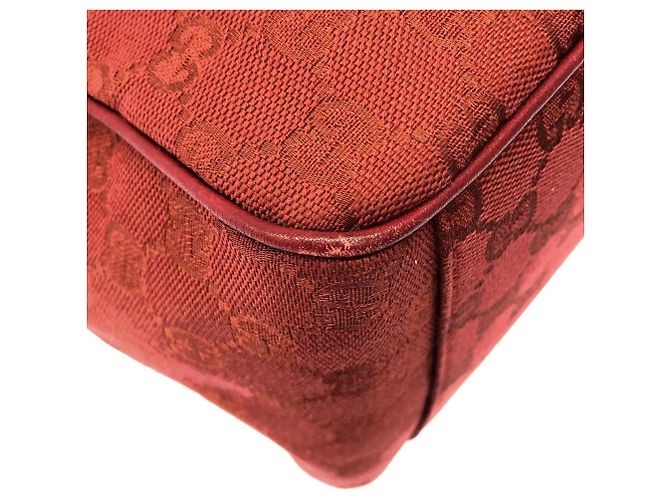 Borsa Gucci 285586 Rossa in tela GG e pelle Rosso - vista 3