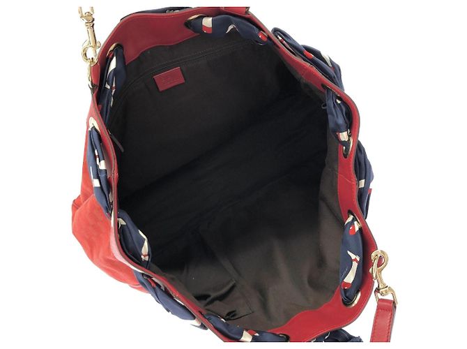 Borsa Gucci 285586 Rossa in tela GG e pelle Rosso - vista 8