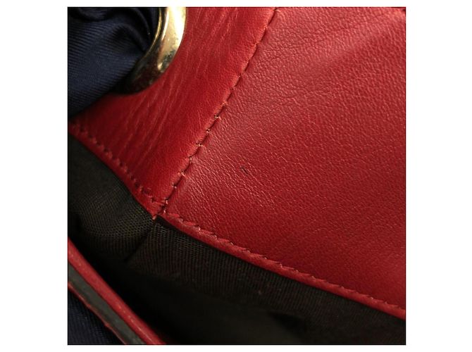 Borsa Gucci 285586 Rossa in tela GG e pelle Rosso - vista 9