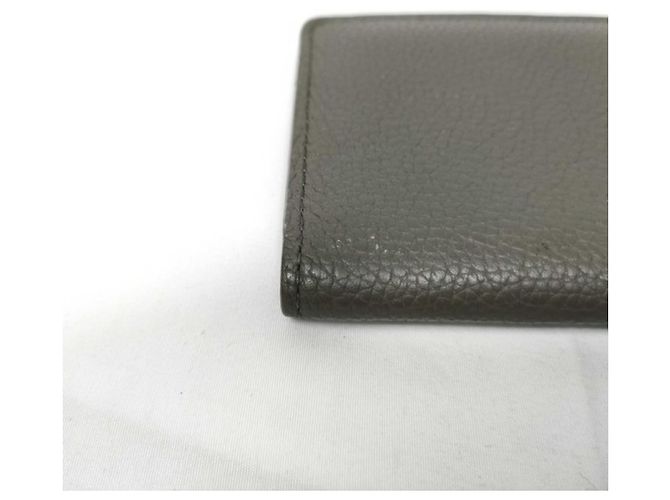 Tarjetero de piel Khaki Louis Vuitton Caqui - vista 6