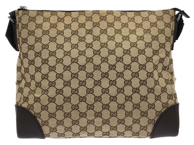Borsa a tracolla Gucci 110054 Beige Marrone scuro - vista 2