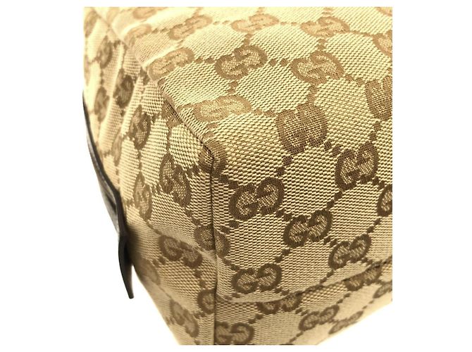 Borsa Gucci 124542 in tela GG marrone - vista 3