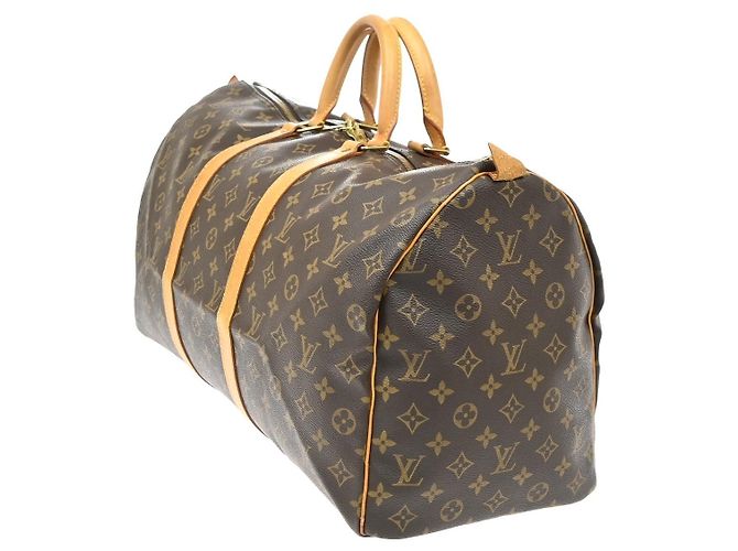 Louis Vuitton Keepall Monogram 50 Marrone - vista 3