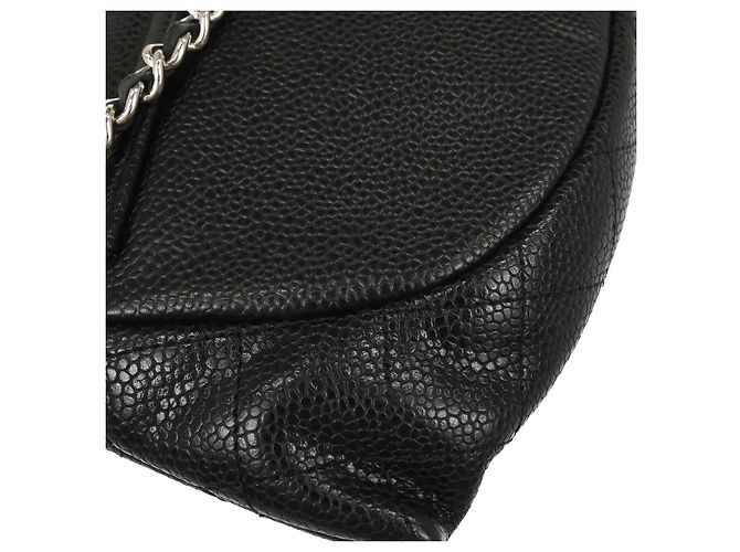 Chanel Half Moon Wallet on Chain Caviar Portemonnaie Schwarz - Ansicht 7