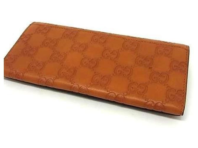 Cartera larga GUCCI Shima 146229 Castaño Naranja - vista 2