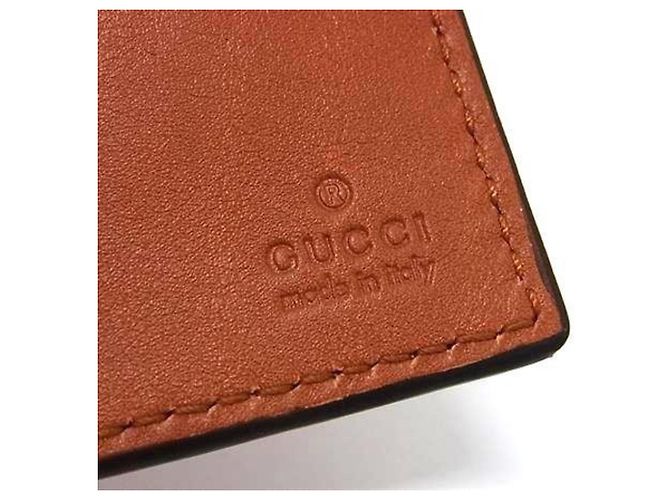 Cartera larga GUCCI Shima 146229 Castaño Naranja - vista 6