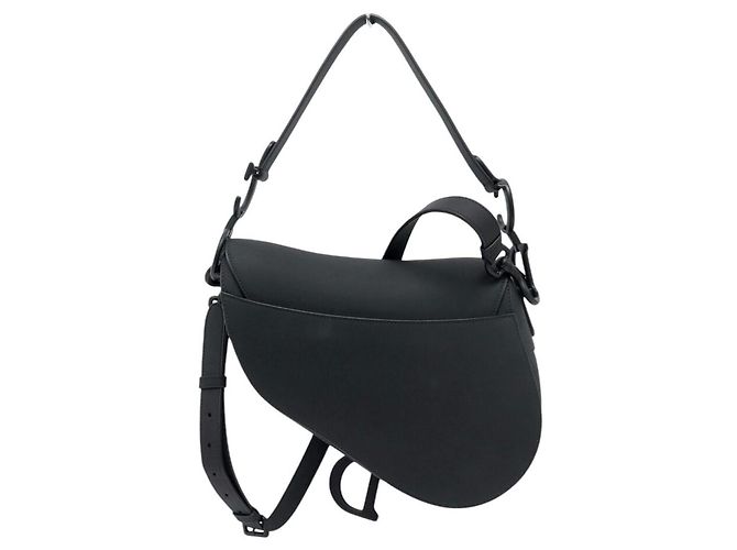 Christian Dior NUOVA BORSA A MANO DIOR SADDLE SO BLACK MEDIUM PELLE NERA TRACOLLA Nero - vista 2