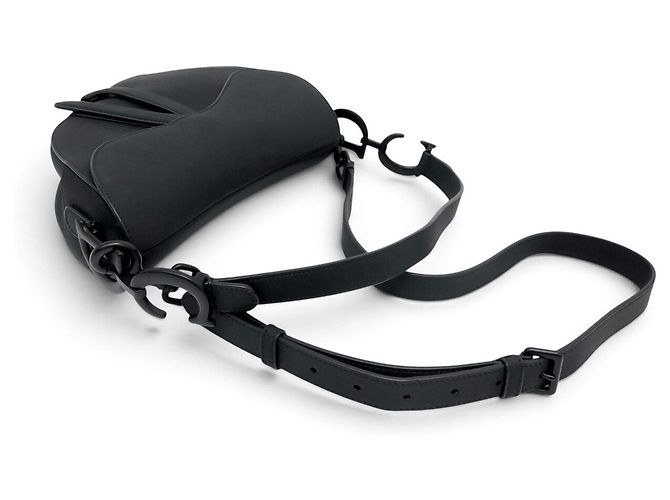 Christian Dior NUOVA BORSA A MANO DIOR SADDLE SO BLACK MEDIUM PELLE NERA TRACOLLA Nero - vista 4