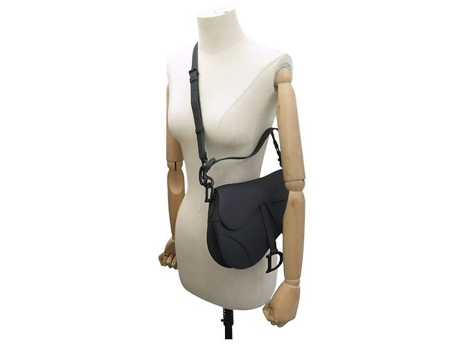 Christian Dior NUOVA BORSA A MANO DIOR SADDLE SO BLACK MEDIUM PELLE NERA TRACOLLA Nero - vista 5